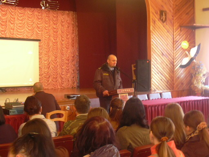 Встреча с капитаном милиции участкового инспектора ИДН