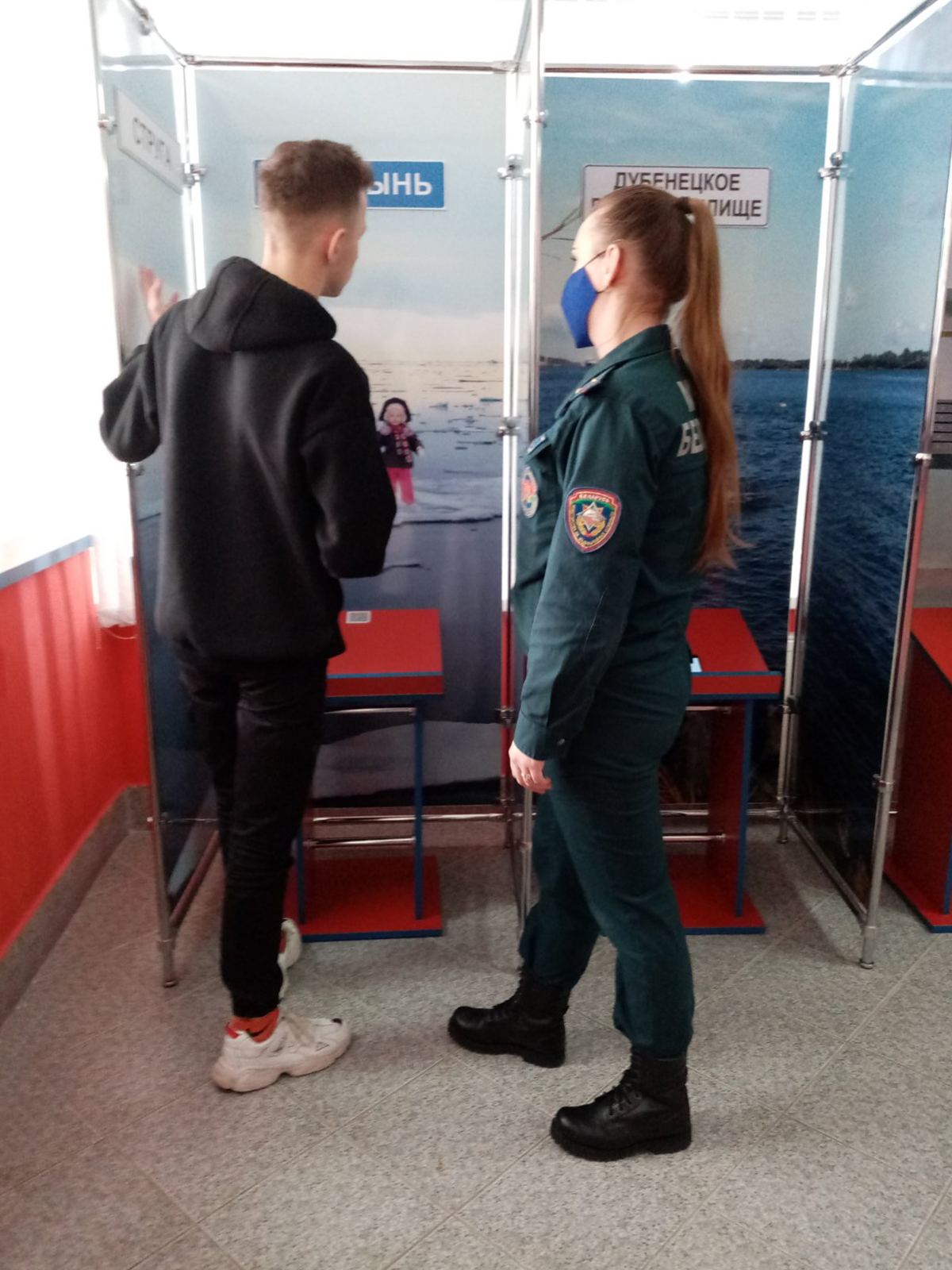 Посещение Центра безопасности Столинского РОЧС фото 2