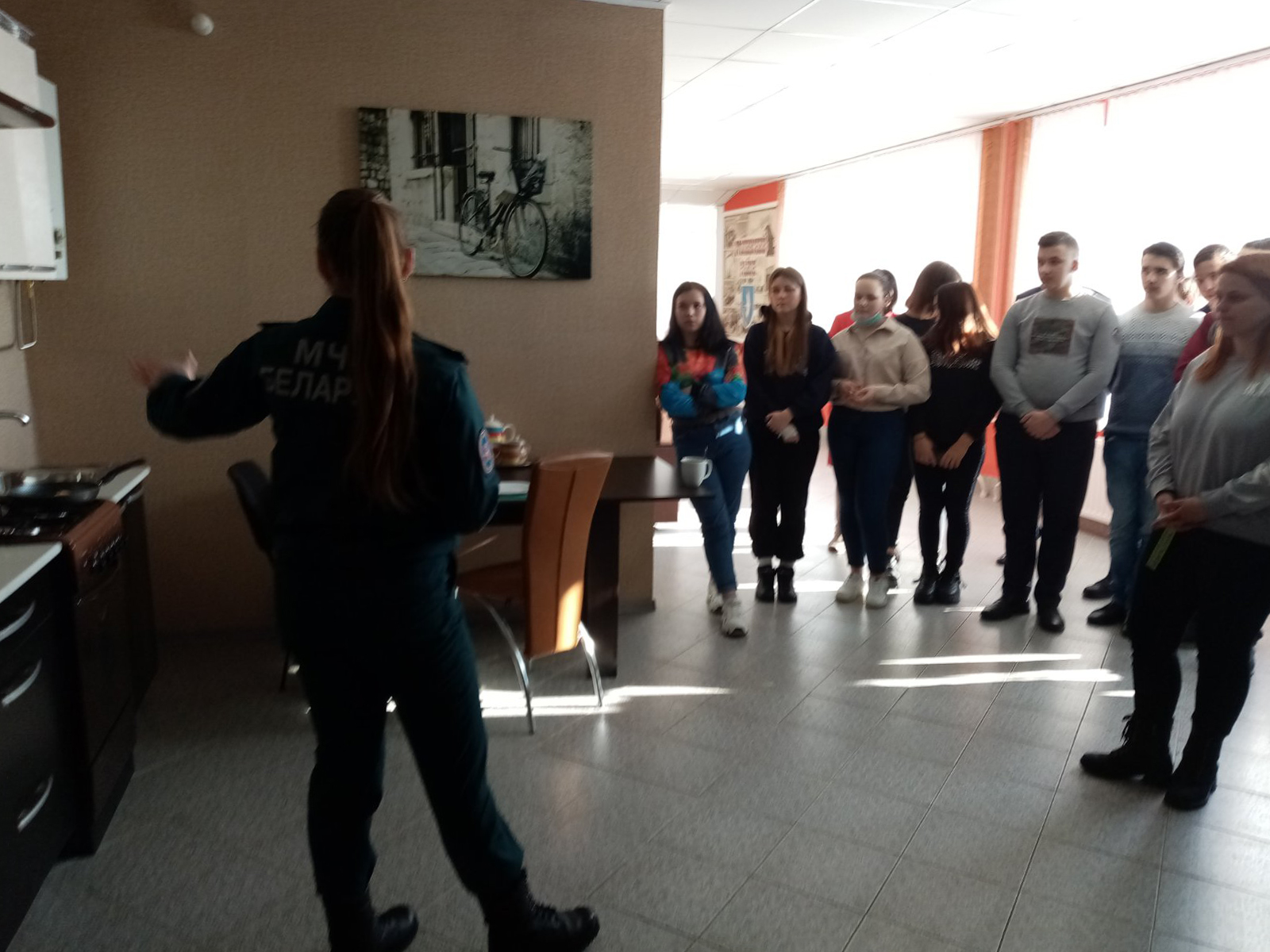 Посещение Центра безопасности Столинского РОЧС фото 6