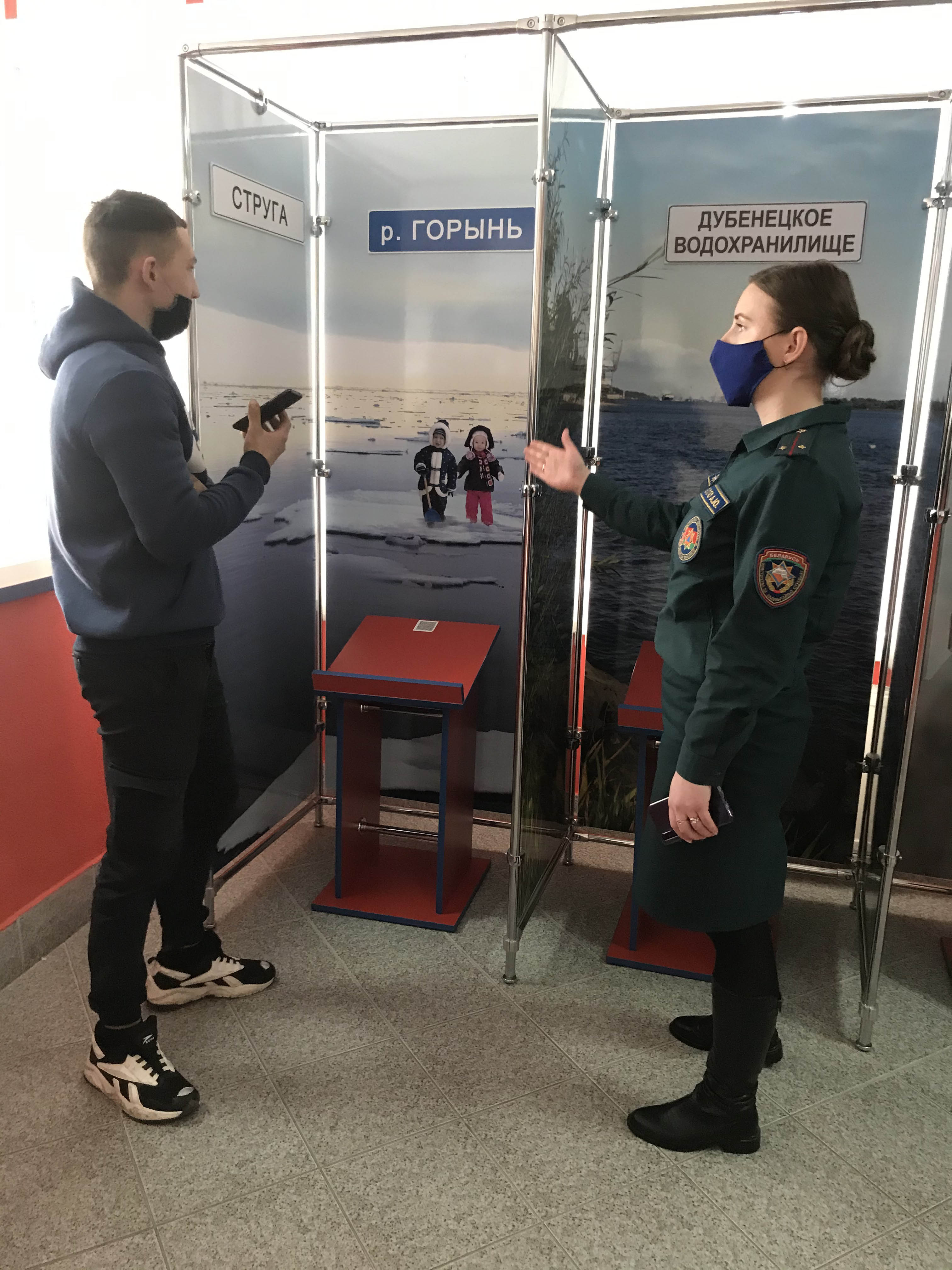 Посещение Центра безопасности Столинского РОЧС фото 4