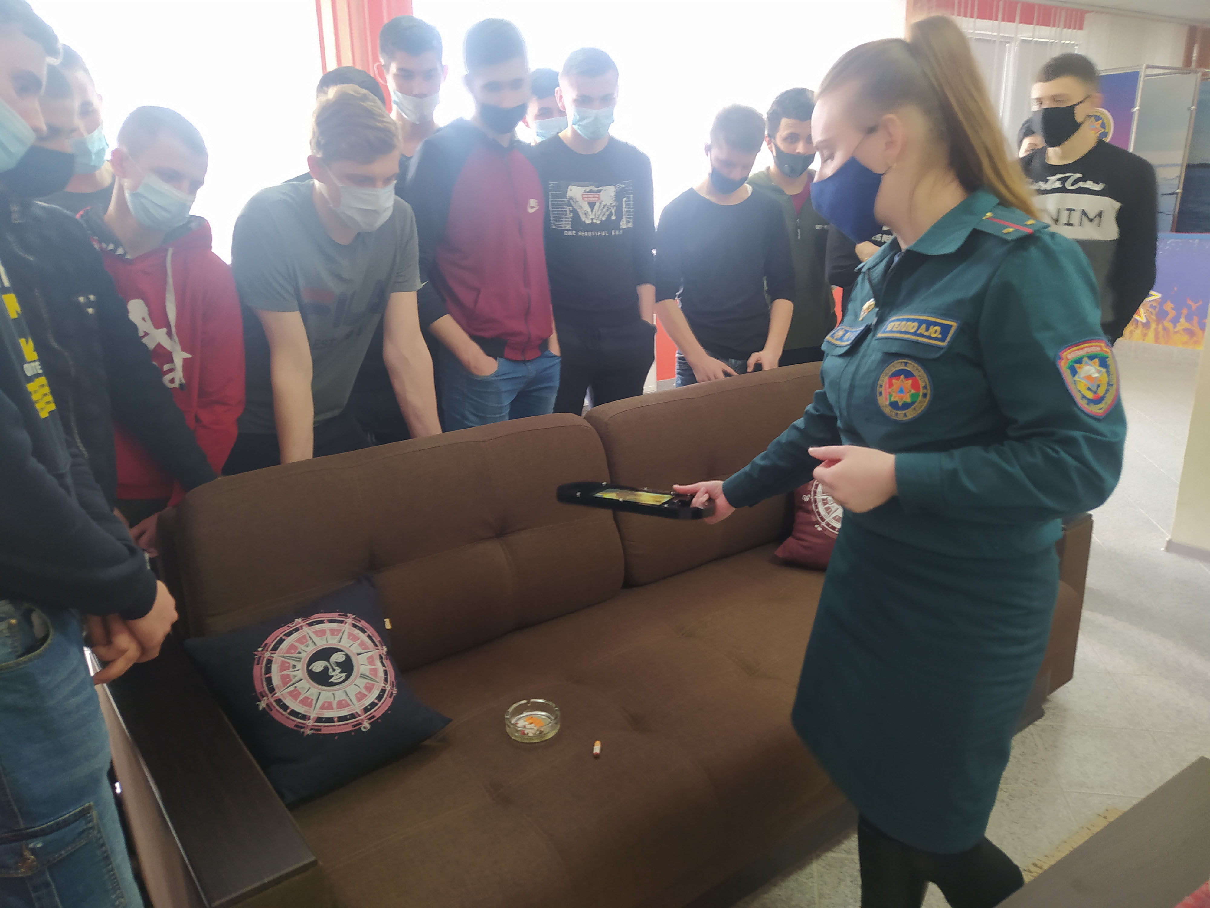 Посещение Центра безопасности Столинского РОЧС фото 2