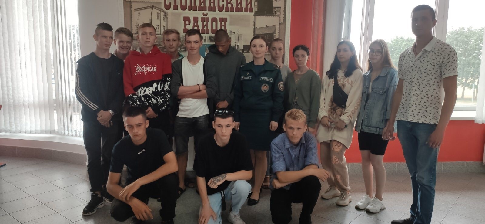 Посещение центра безопасности Столинского РОЧС фото 1
