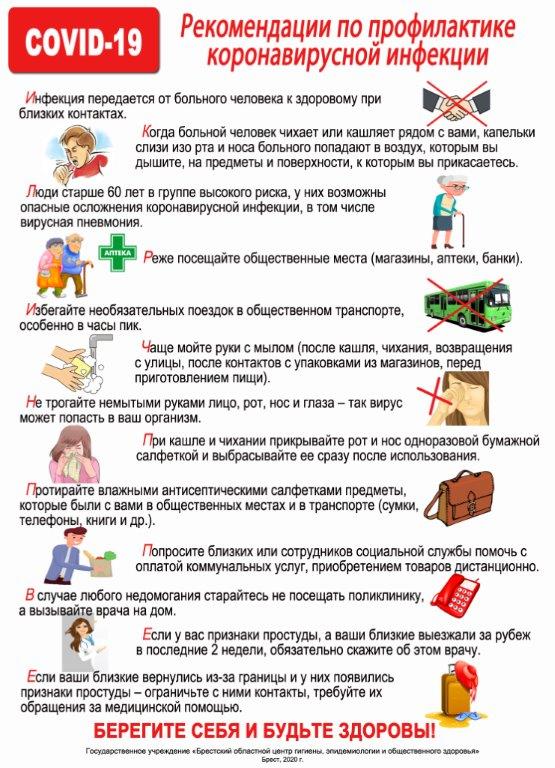 Рекомендации по профилактике Постер